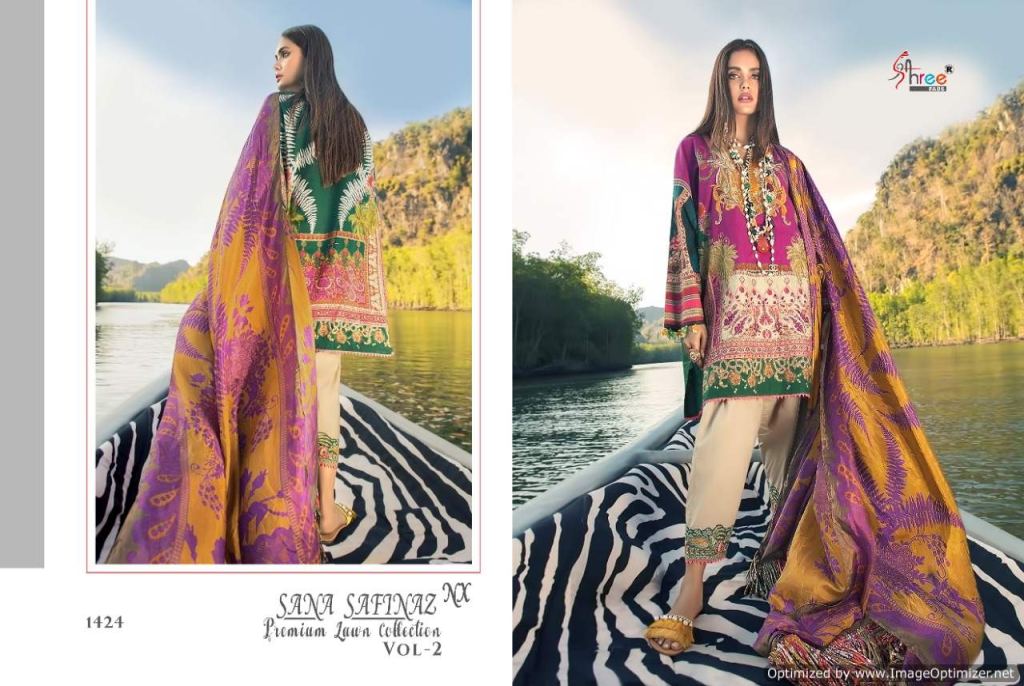 Shree Sana Safinaz Premium Lawn Collection 2 Nx Pakistani Salwar Kameez