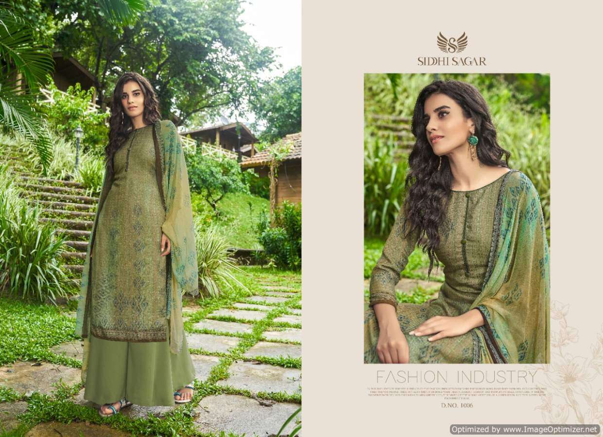 Siddhi Sagar Sajda Digital Print Winter Pashmina Dress Material Catalog