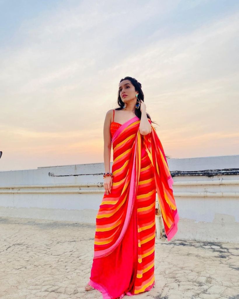 Ynf Shraddha Kapoor Fancy Georgette Saree Collection
