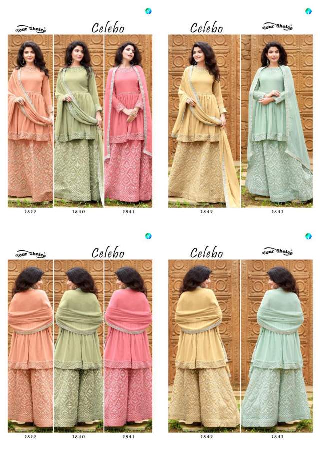 Your Choice Celebo Georgette Wear Designer Wholesale Salwar Kameez
