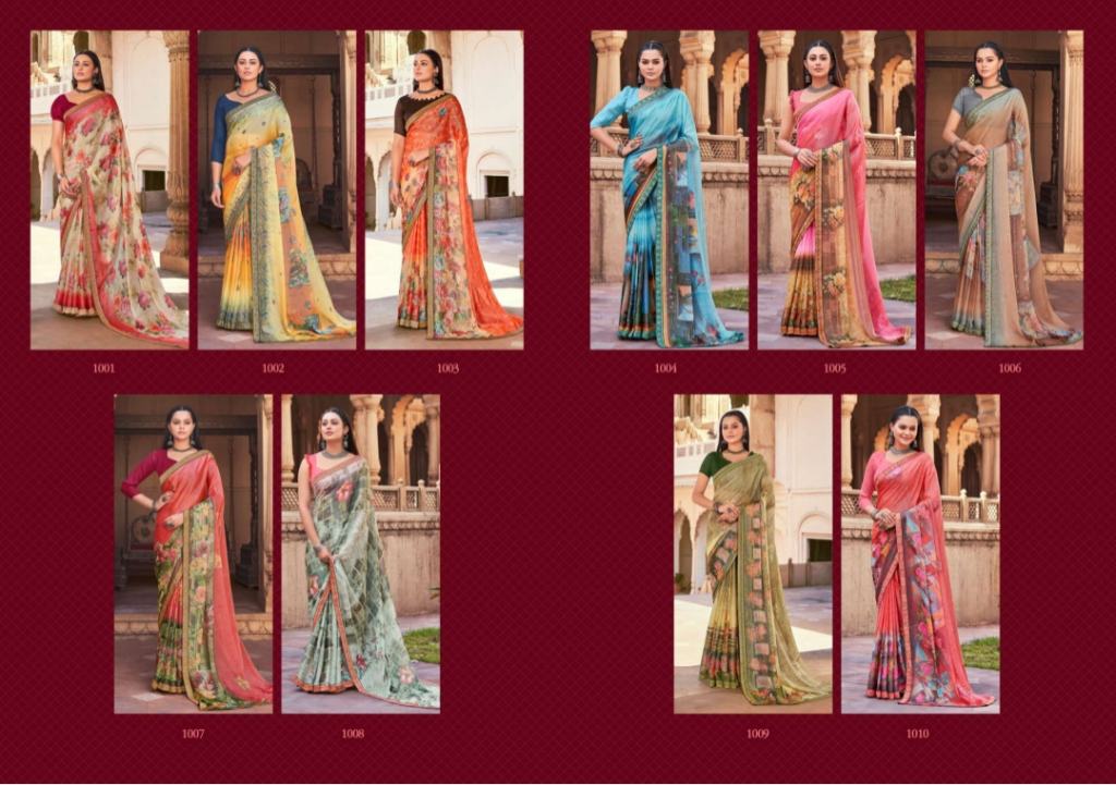 Saroj Delight Vol 2 Festive Wear Brasso Saree Catalog