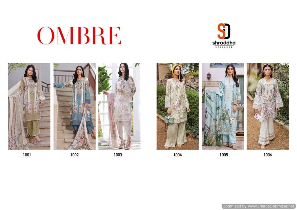 Shraddha Ombre Cotton Printed Pakistani Salwar Kameez Catalog