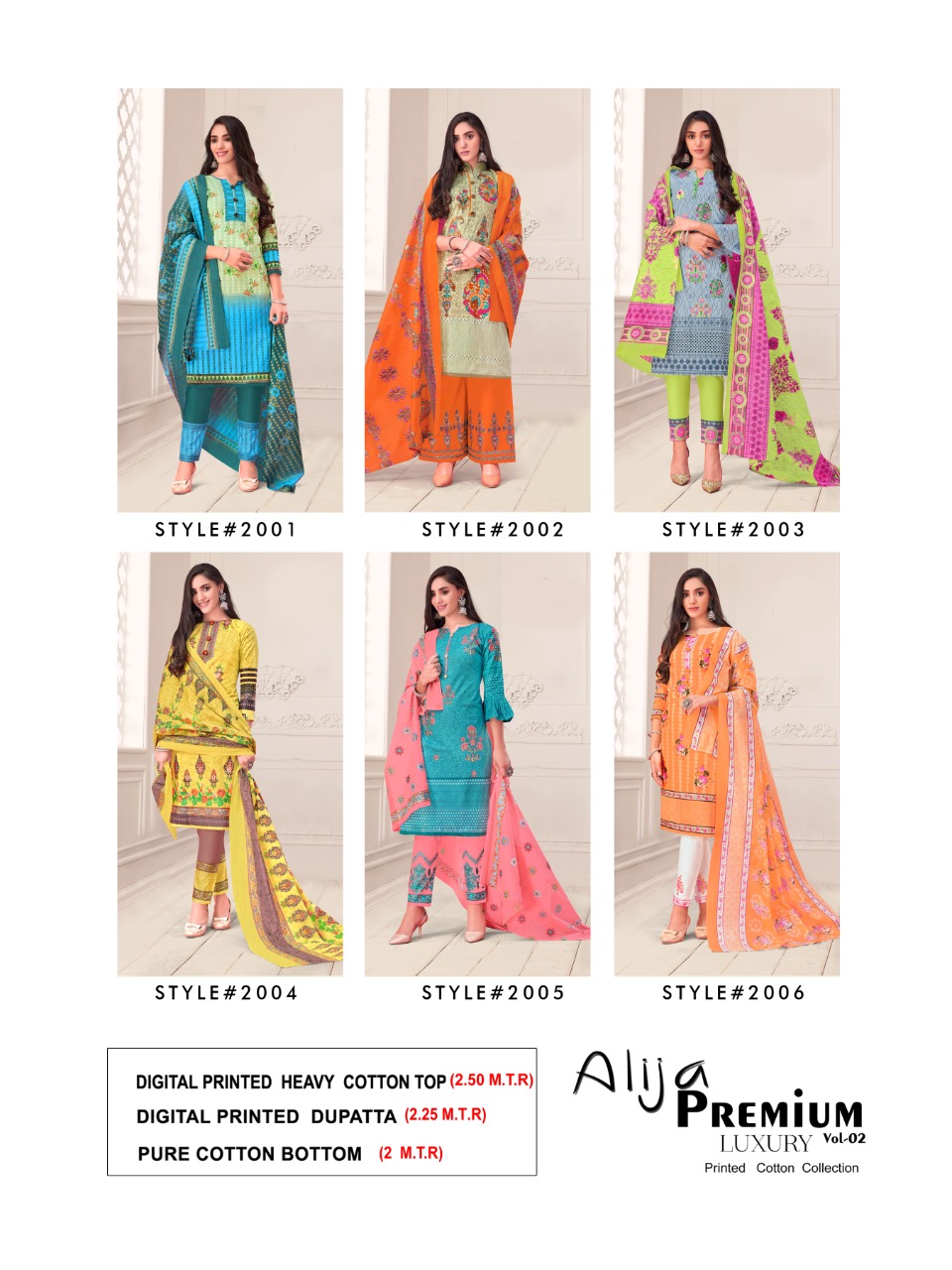 Keval Alija Premium Vol 2 Luxury Printed Cotton Dress Material