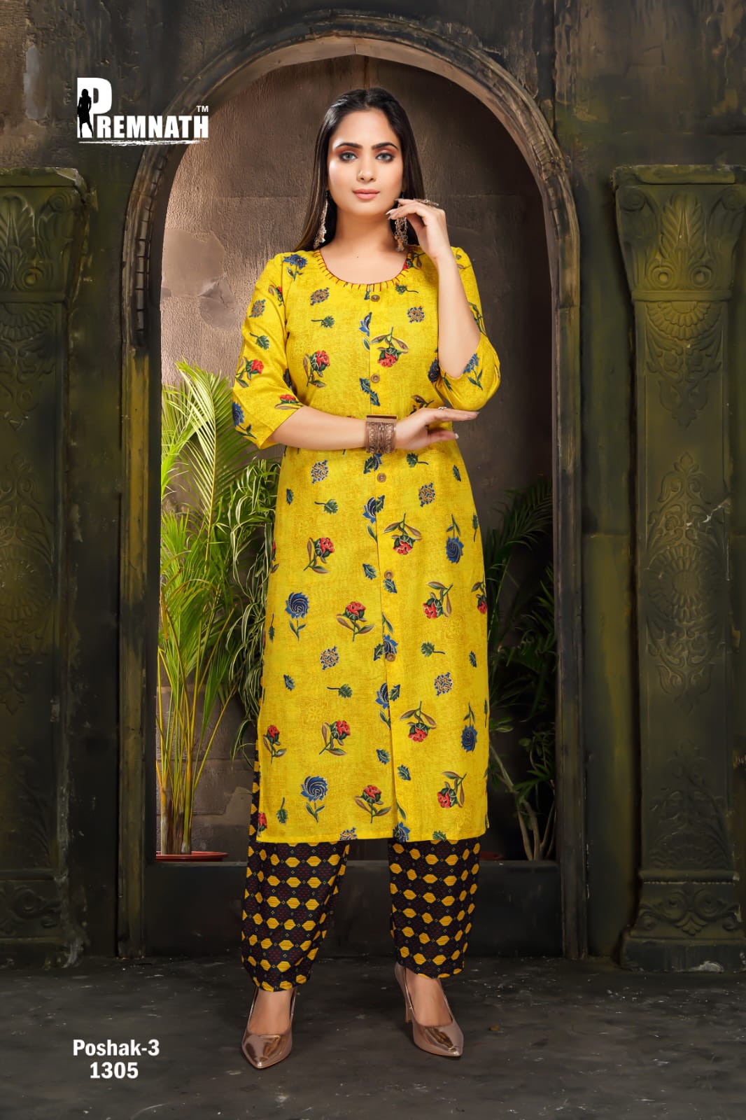 Premnath Poshak Vol 3 Casual Wear Kurtis Catalog With Pants Catalog