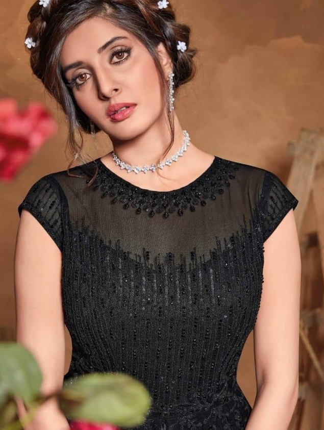Latest Designer Black Gown Beautiful Wedding Black Gowns Indian Style