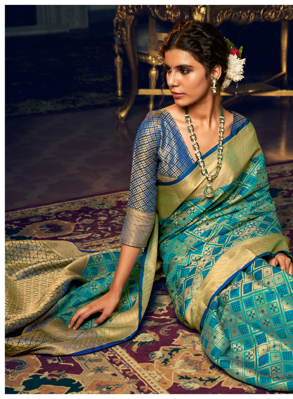 Sangam Presents Zari Patola Designer Patola Silk Sarees