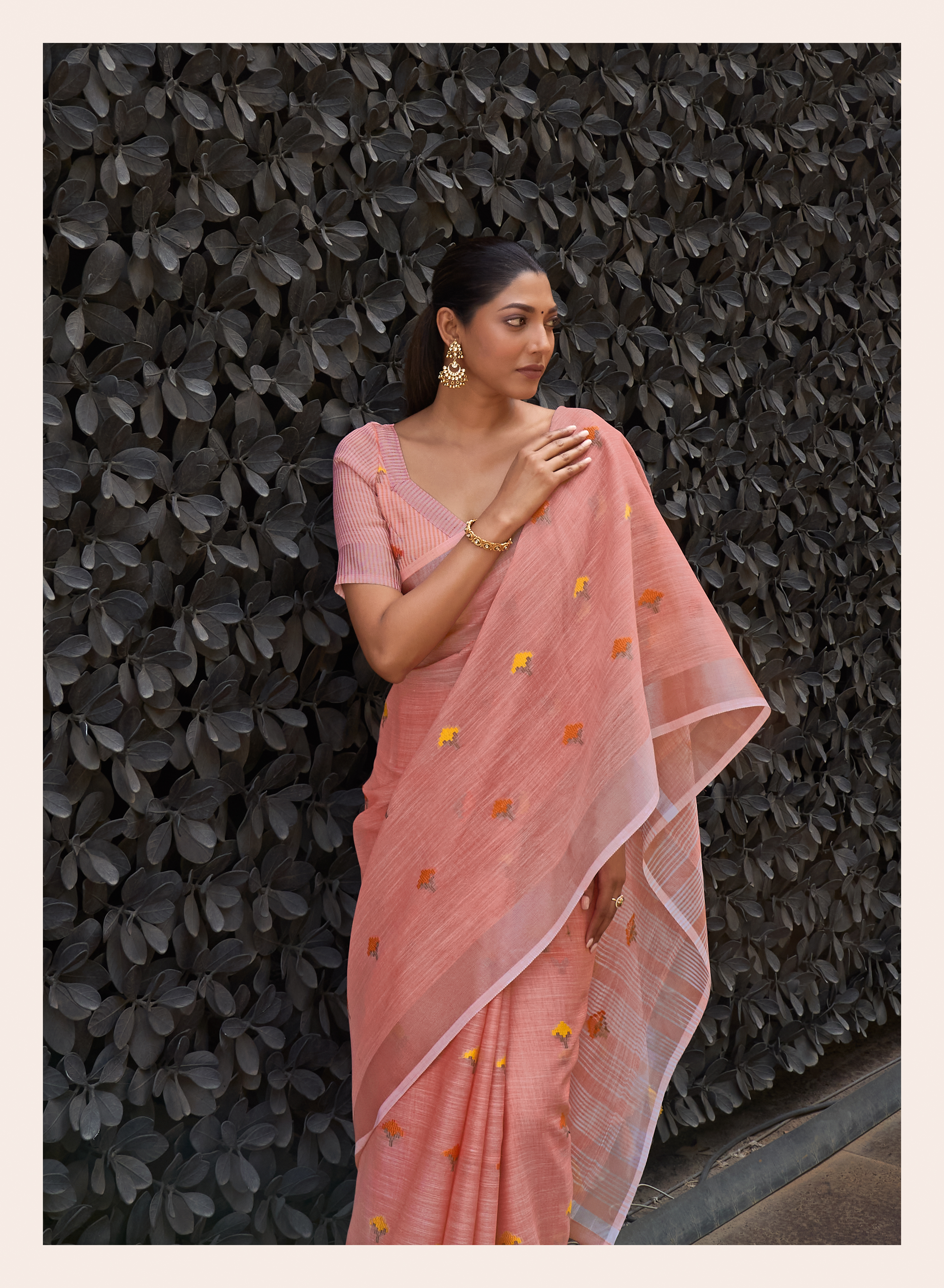 Sangam Presents Ameera Linen Sarees Collection