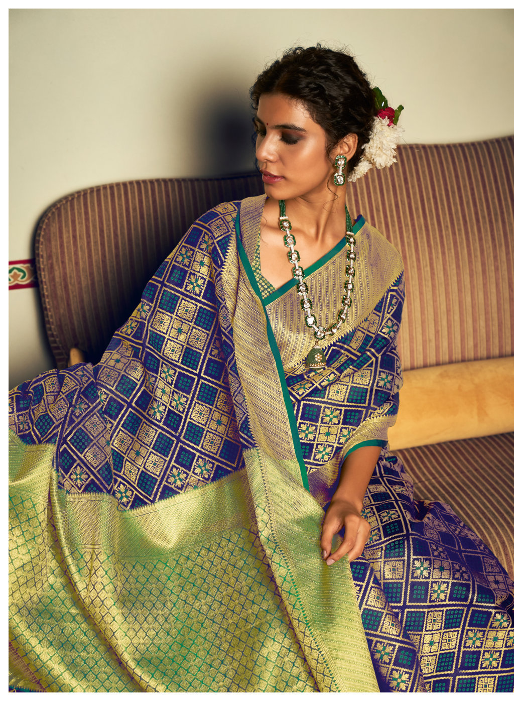 Sangam Presents Zari Patola Designer Patola Silk Sarees