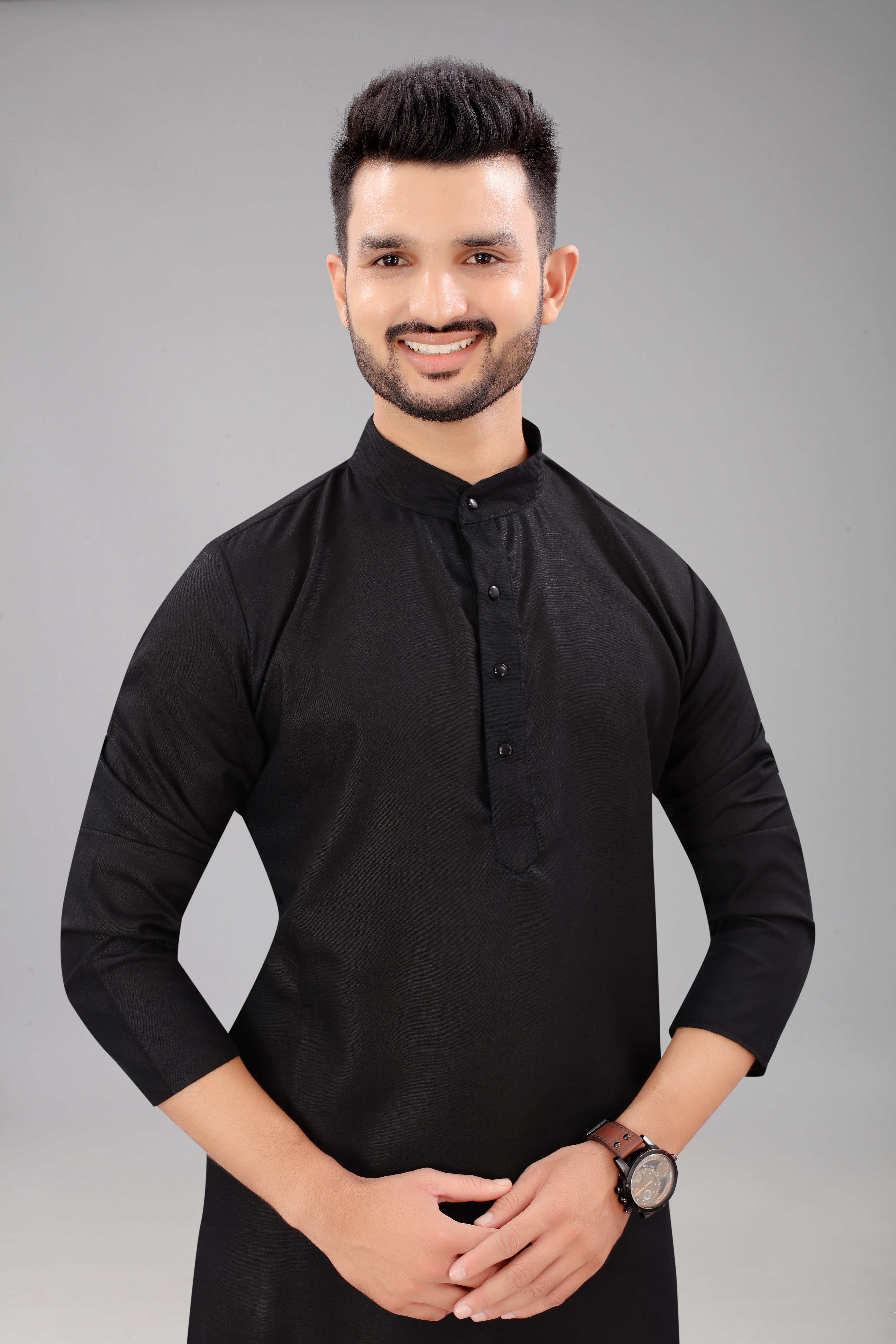 Black Casual Wear Kurta  Buy Black Kurta For Mens Online At Best Prices In India