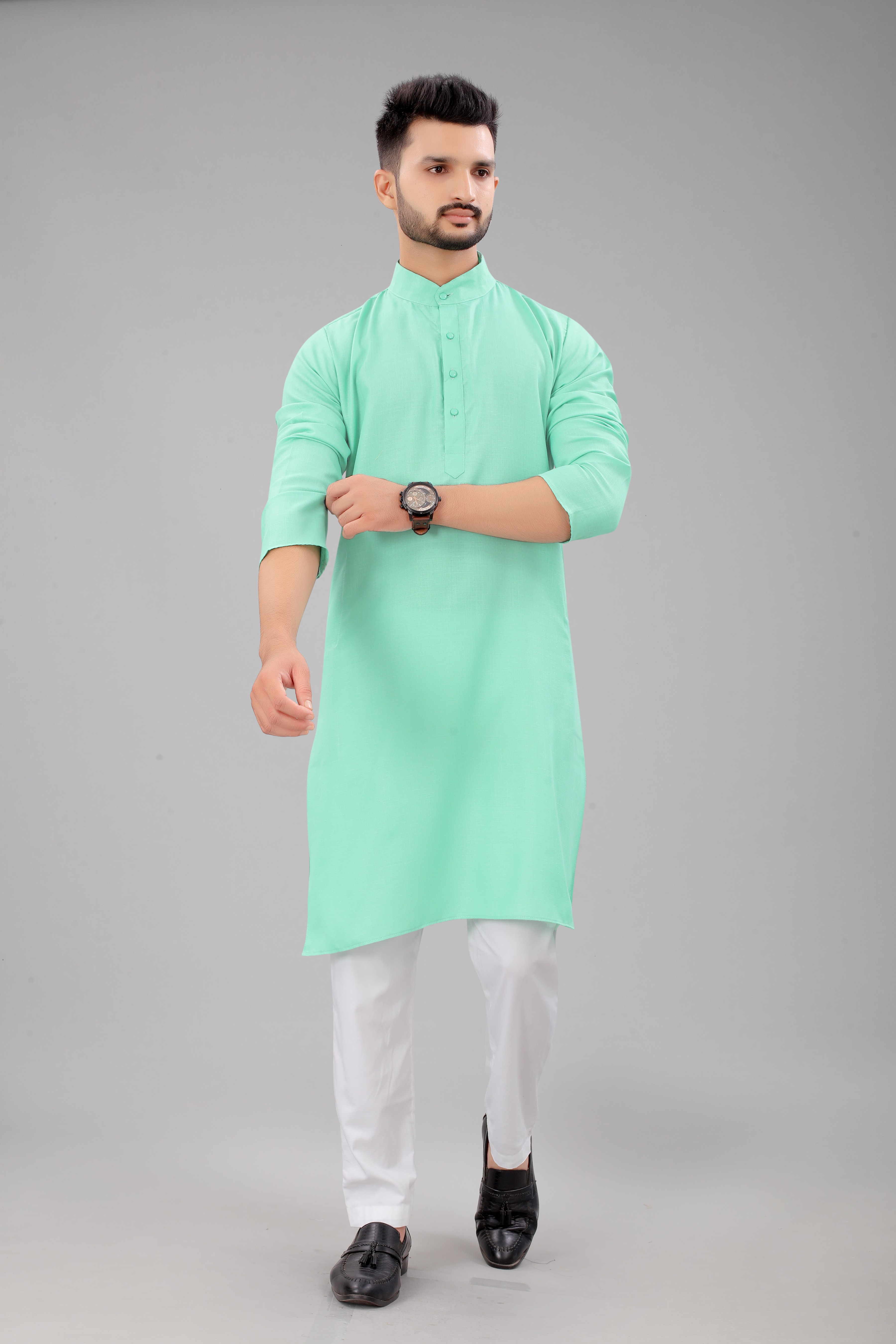 Light Sky Casual Wear Kurta With Pajama  Buy  Kurta And Pyjama Set Men's Ethnic Sets Cooletion