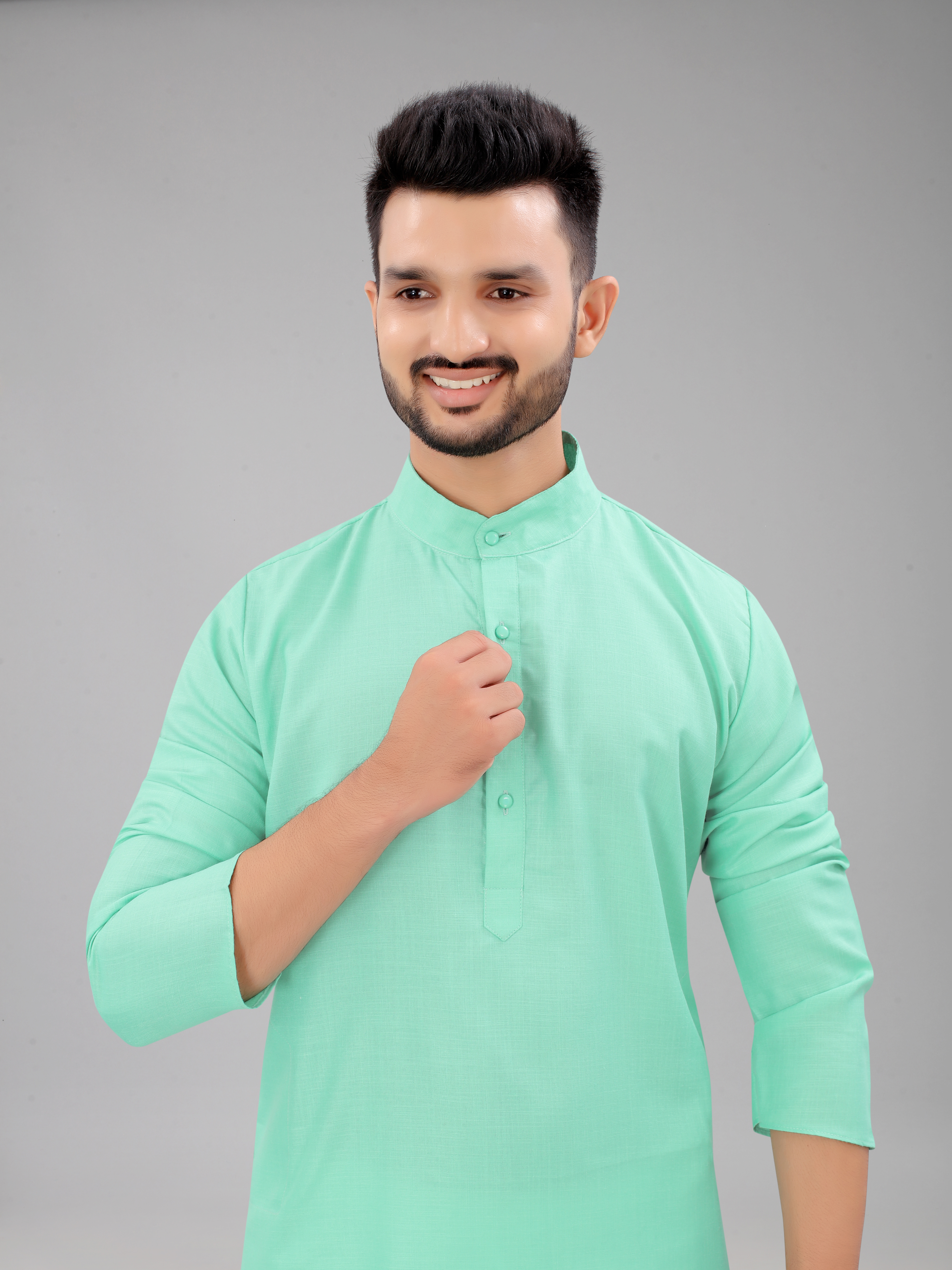 Light Sky Casual Wear Kurta With Pajama  Buy  Kurta And Pyjama Set Men's Ethnic Sets Cooletion