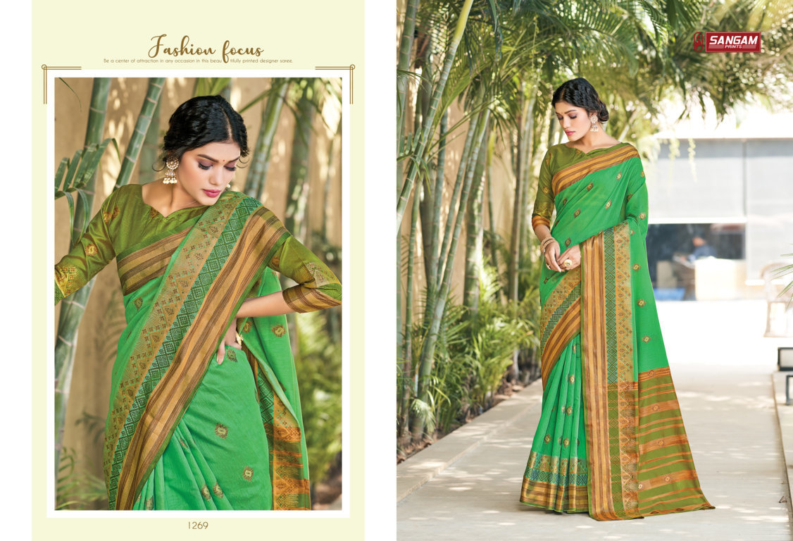 Sangam Presents Geetika Cotton Handloom Sarees