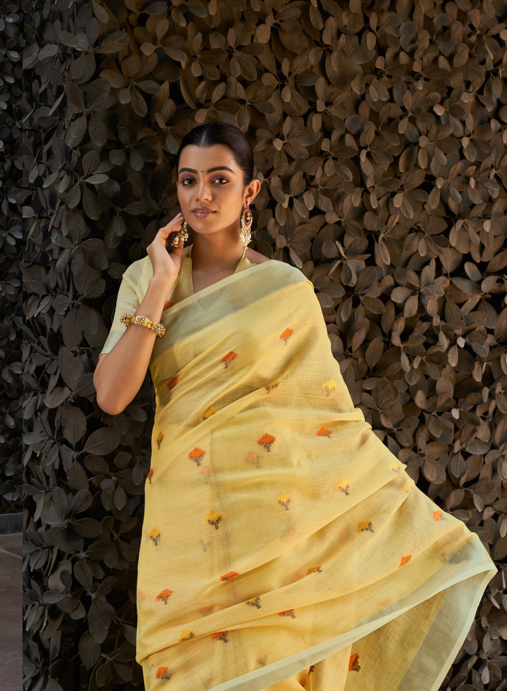 Sangam Presents Ameera Linen Sarees Collection