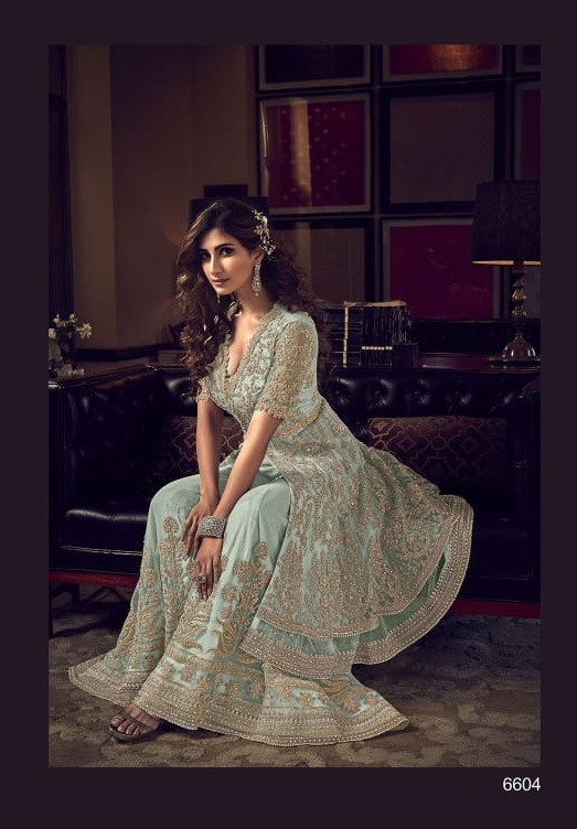 Sky 6604 Desginer Wedding Wear Salwar Suits Buy Women`s Gowns Party Gowns Online