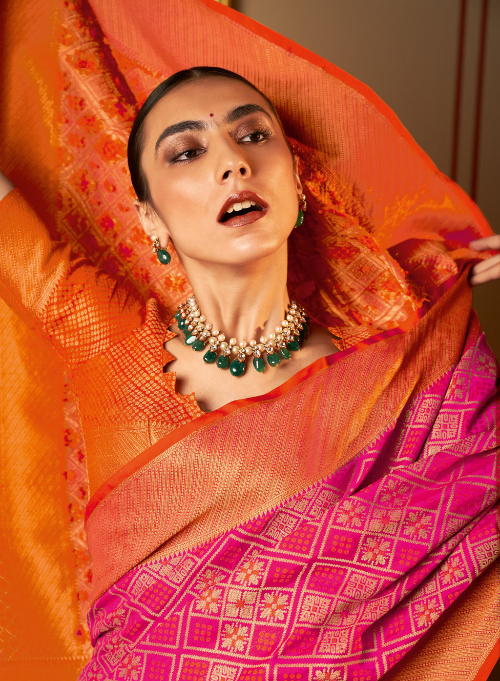Sangam Presents Zari Patola Designer Patola Silk Sarees