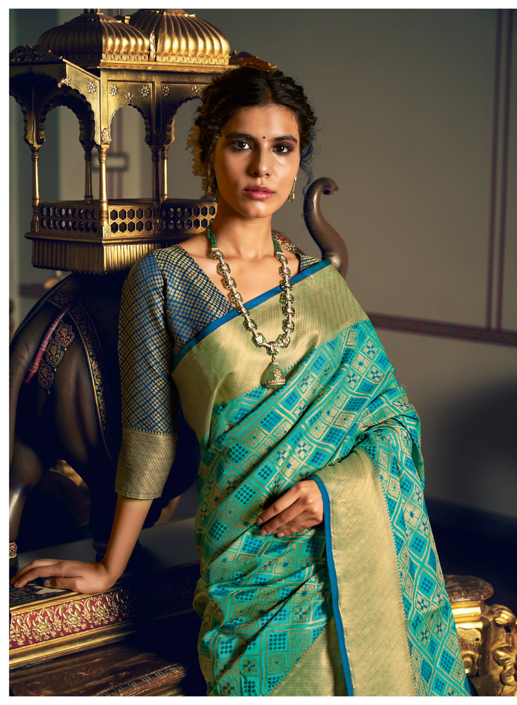 Sangam Presents Zari Patola Designer Patola Silk Sarees