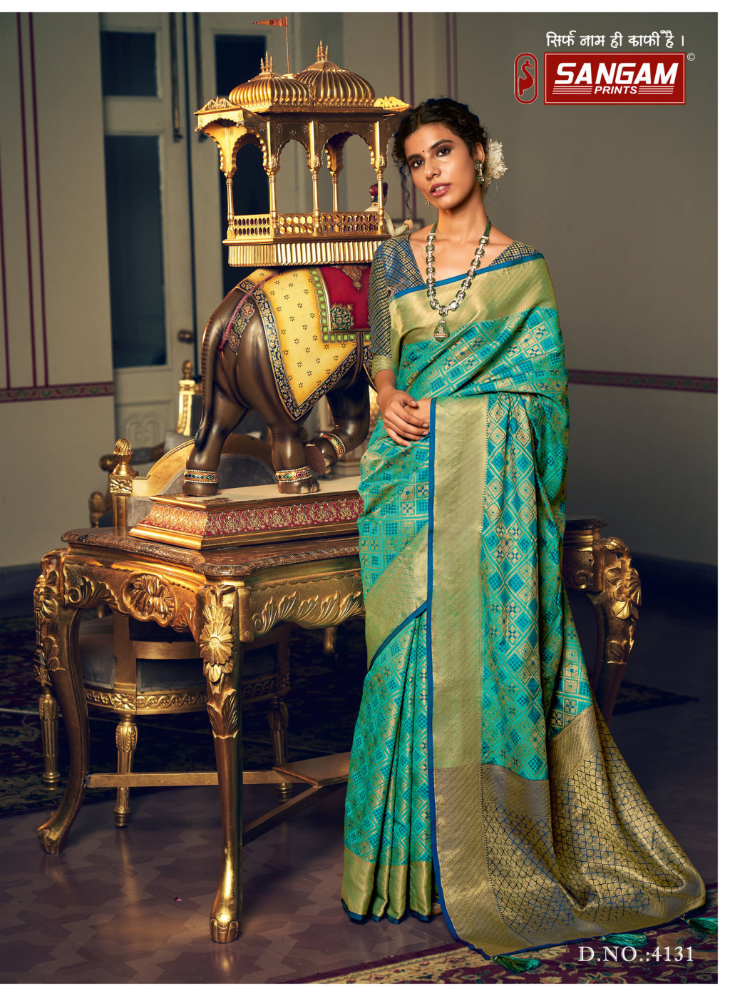 Sangam Presents Zari Patola Designer Patola Silk Sarees