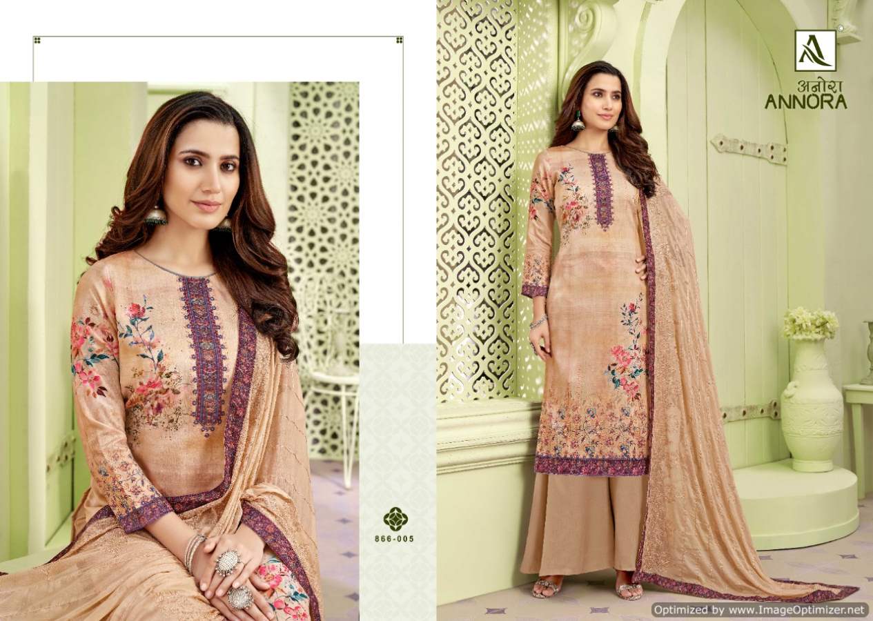 Alok Annora Digital Print Jam Designer Dress Material Catalog