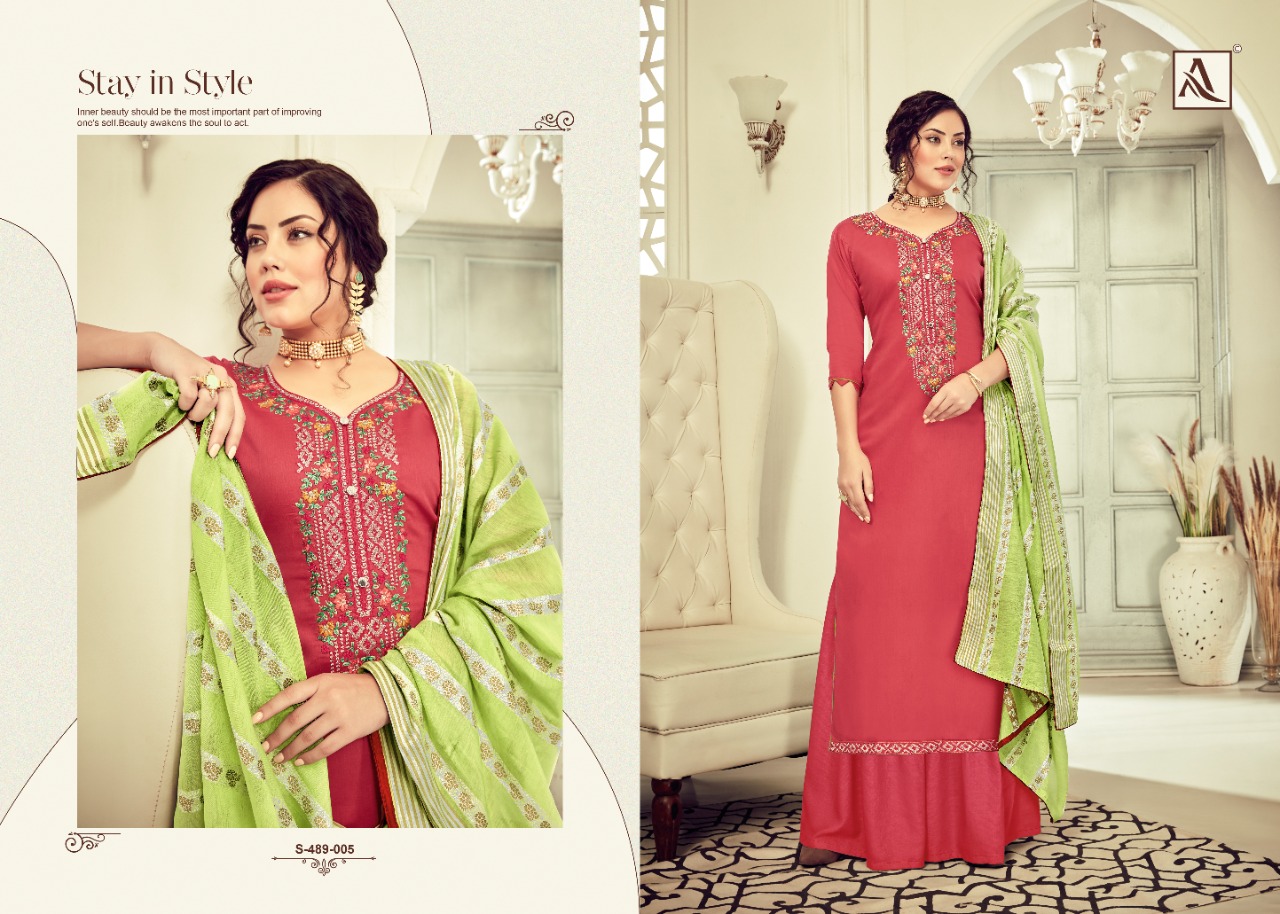Alok Shaffa Jam Cotton Casual Wear Dress Material Catalog