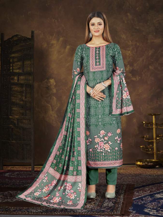 Bipson Hasrat 1660 Winter Wear Wolleen Pashmina Dress Material Catalog