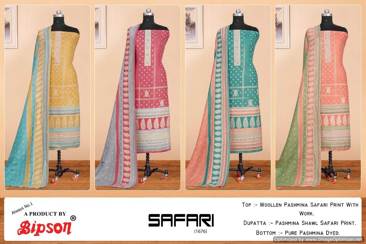 Bipson Safari 1676 Winter Wear Wollen Pashmina Catalog