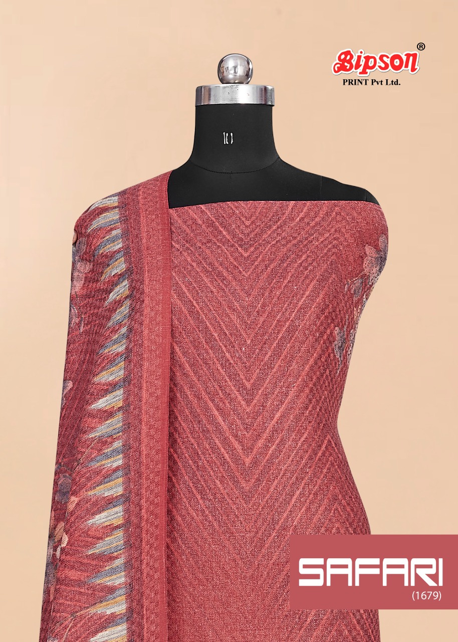 Bipson  Safarl  1679  Wolleen Pashmina  Dress Material Catalog