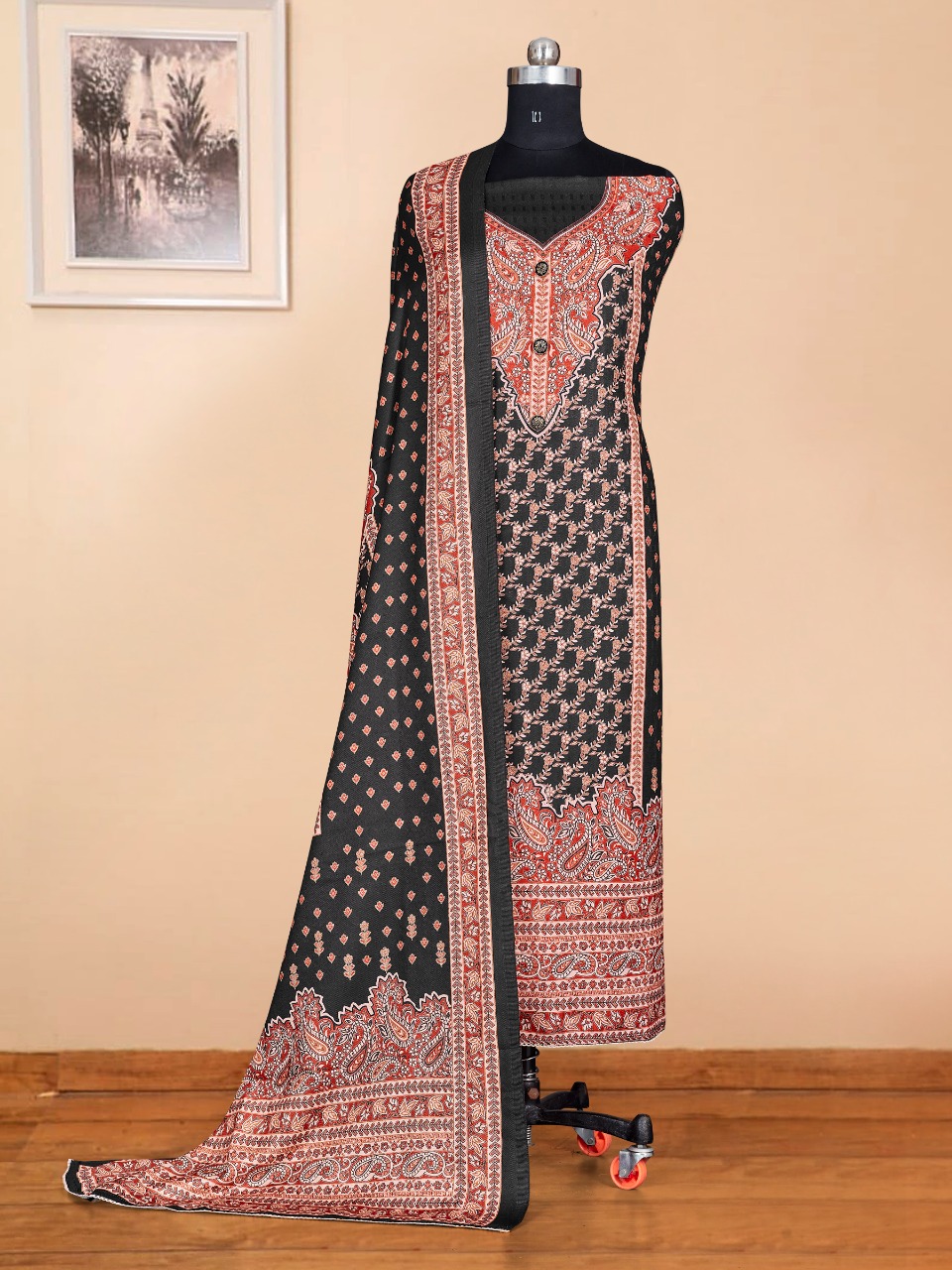 Bipson  Winter Queen 1596  Wolleen Pashmina  Dress Material Catalog