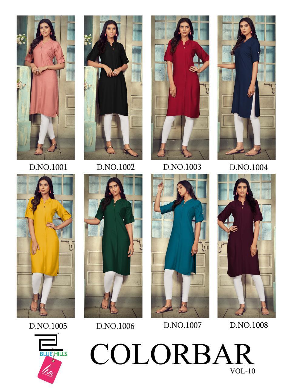 Blue Hills Colorbar  Vol 10 Ethnic Daliy Designer Kurti Catalog