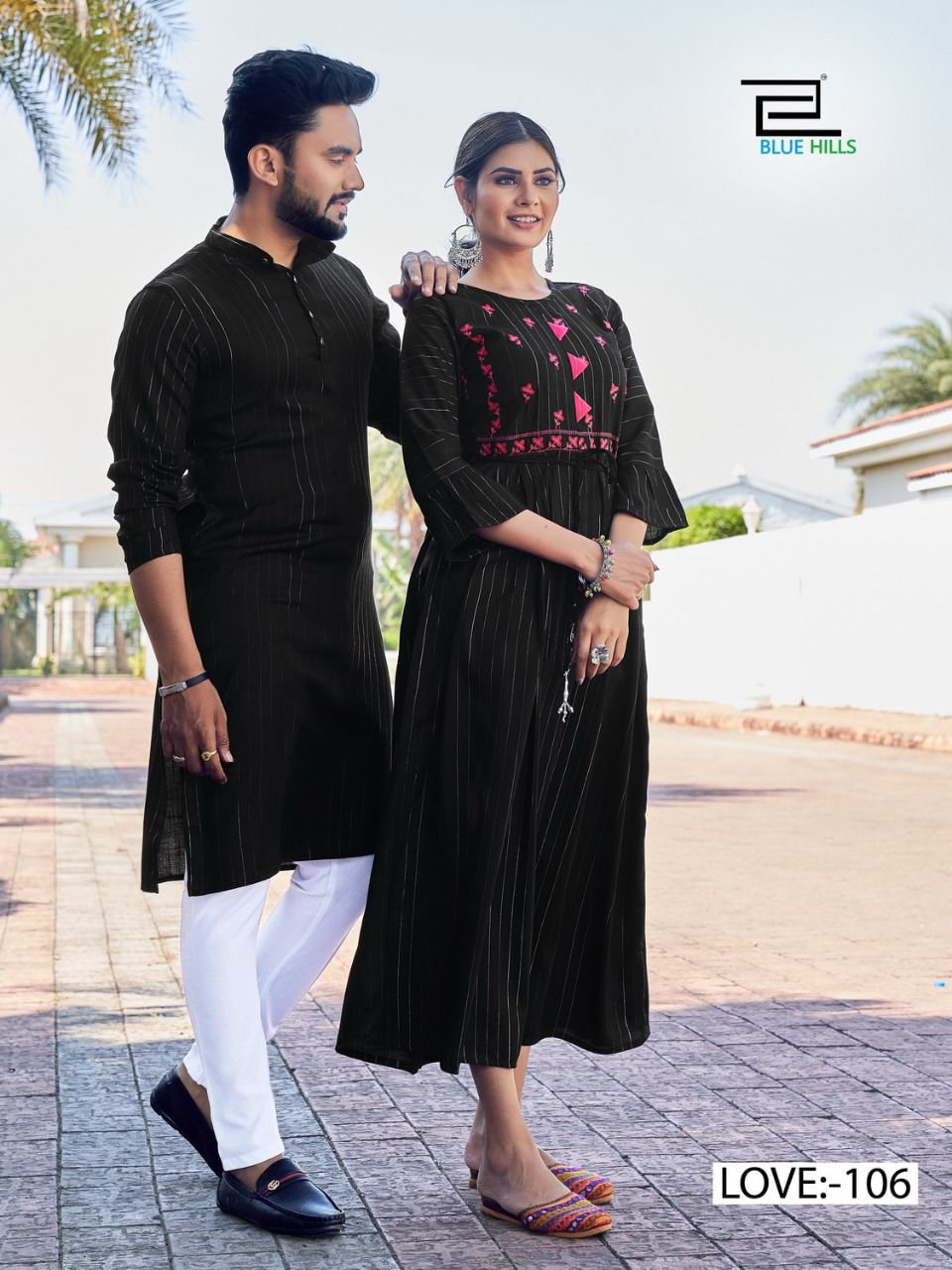 Blue Hills Love Aaj Kal Rayon Lurex  Readmade Fancy  Couple Wear Collection Buy  Anarkali Kurti's With Kurta Catalog