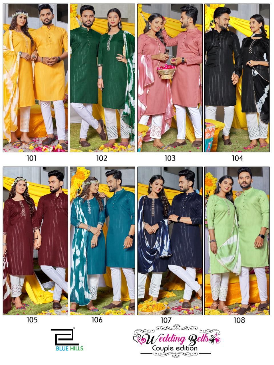 Blue Hills Wedding Bells Couple Edition  Buy Couple Combo  Catalog