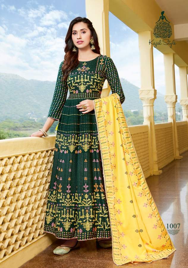 Kajal Style Gulzar Vol 8 Festival Stylish Fancy Top Bottom With Duptta Catalog