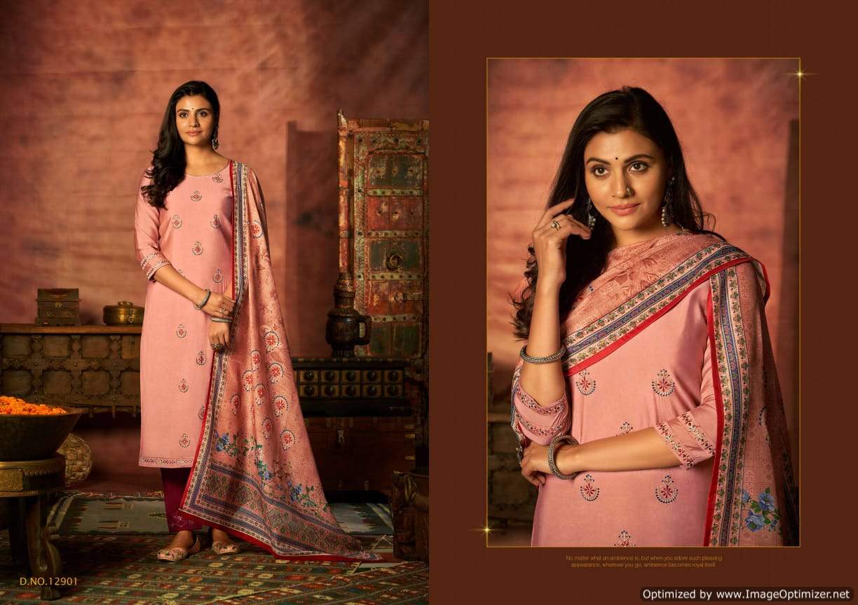 Kalaroop Aneri Embroidery Wear Ready Made Top Bottom With Duptta