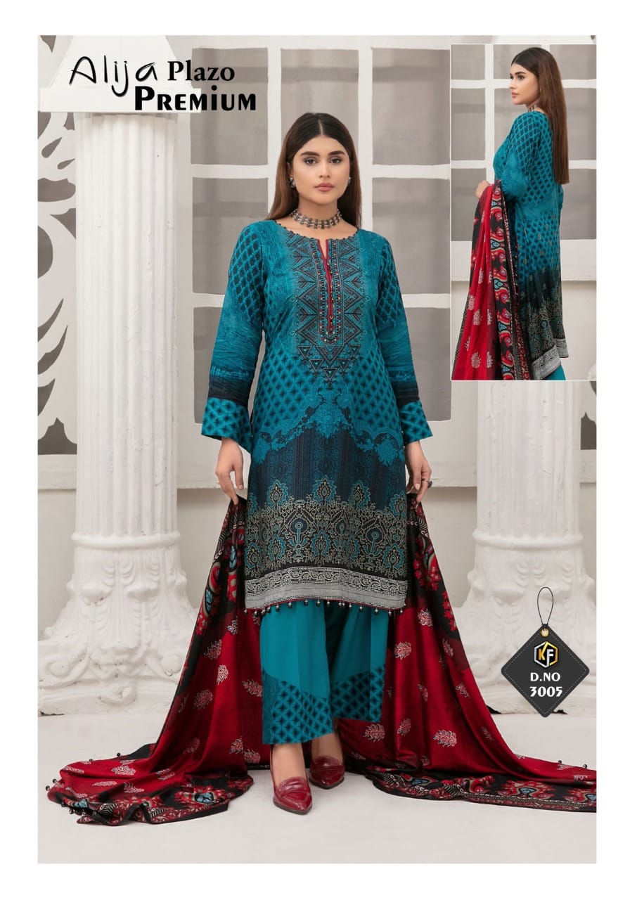 Keval Fab Alija Plazo Premium Vol 3 Heavy Cotton Karachi Dress Material Catalog