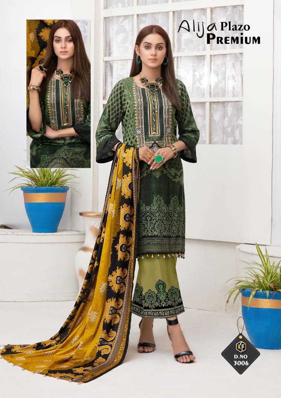 Keval Fab Alija Plazo Premium Vol 3 Heavy Cotton Karachi Dress Material Catalog