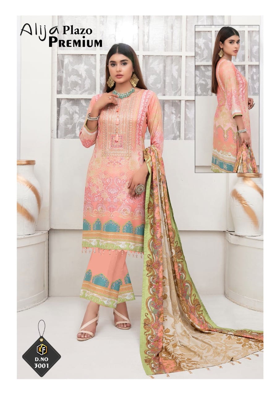 Keval Fab Alija Plazo Premium Vol 3 Heavy Cotton Karachi Dress Material Catalog