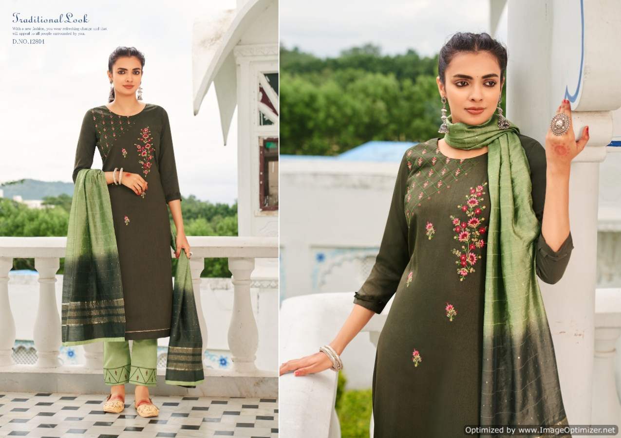 Kivi Rajwadi Festive Wear Kurti With Pant And Dupatta Catalog