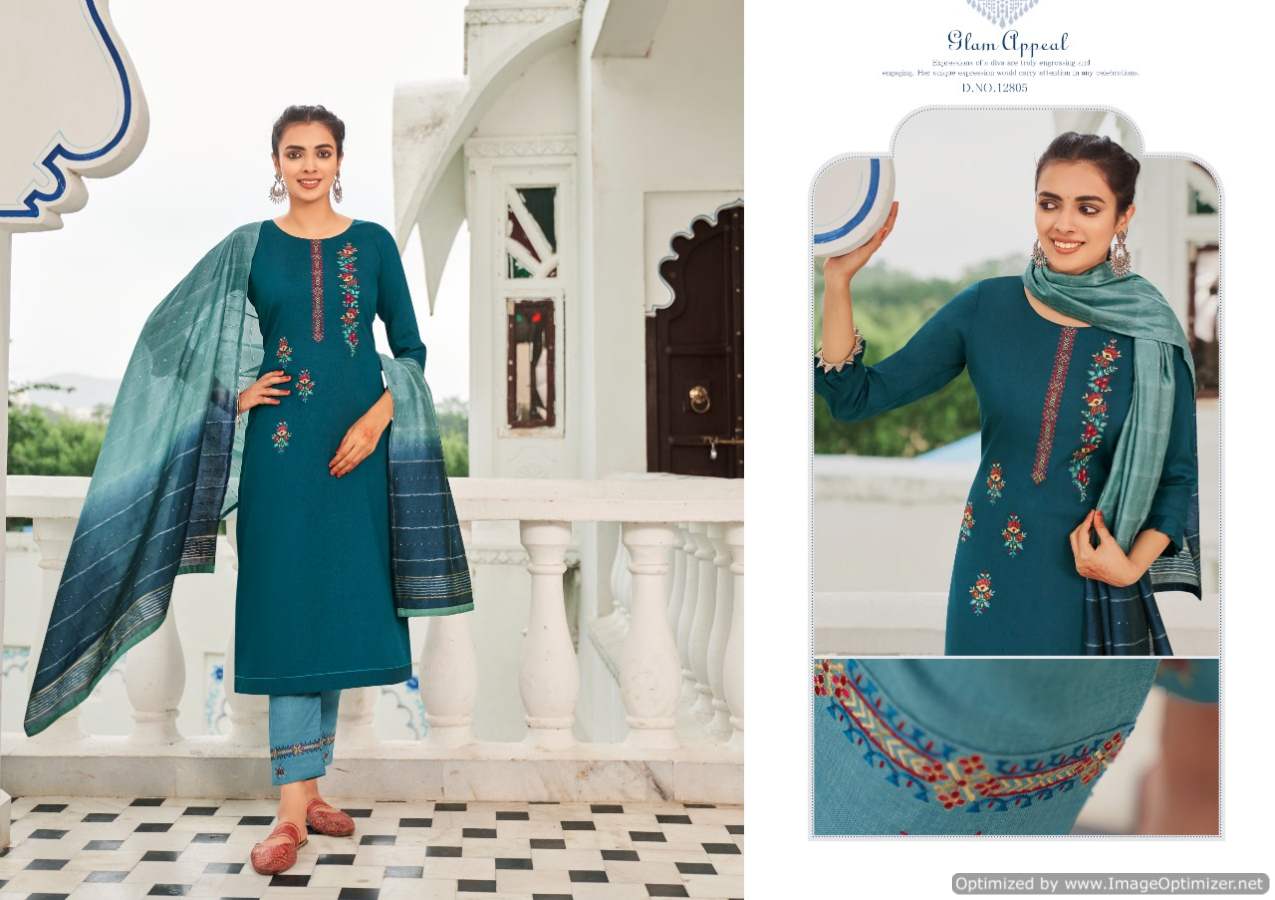 Kivi Rajwadi Festive Wear Kurti With Pant And Dupatta Catalog