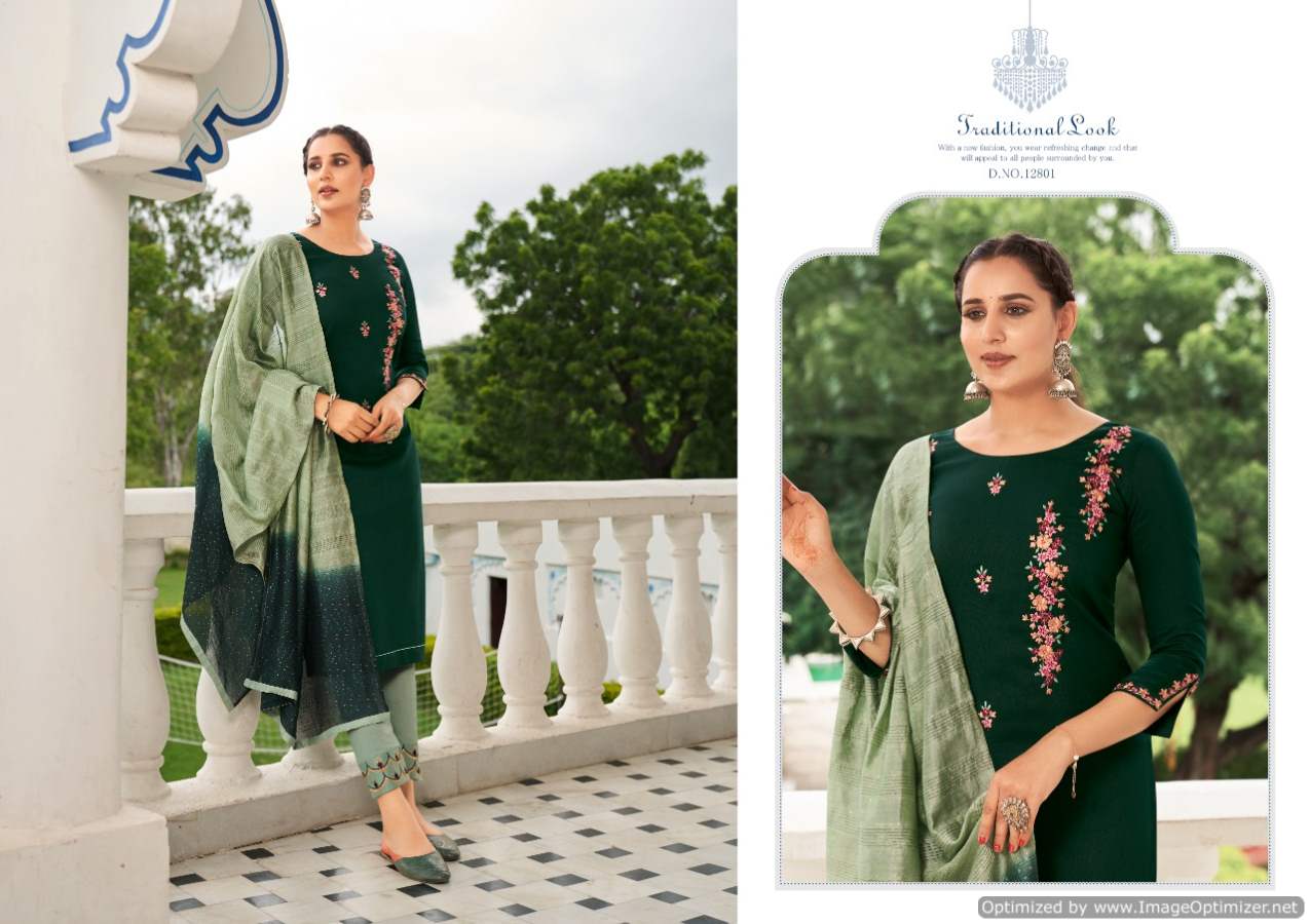 Kivi Rajwadi Festive Wear Kurti With Pant And Dupatta Catalog