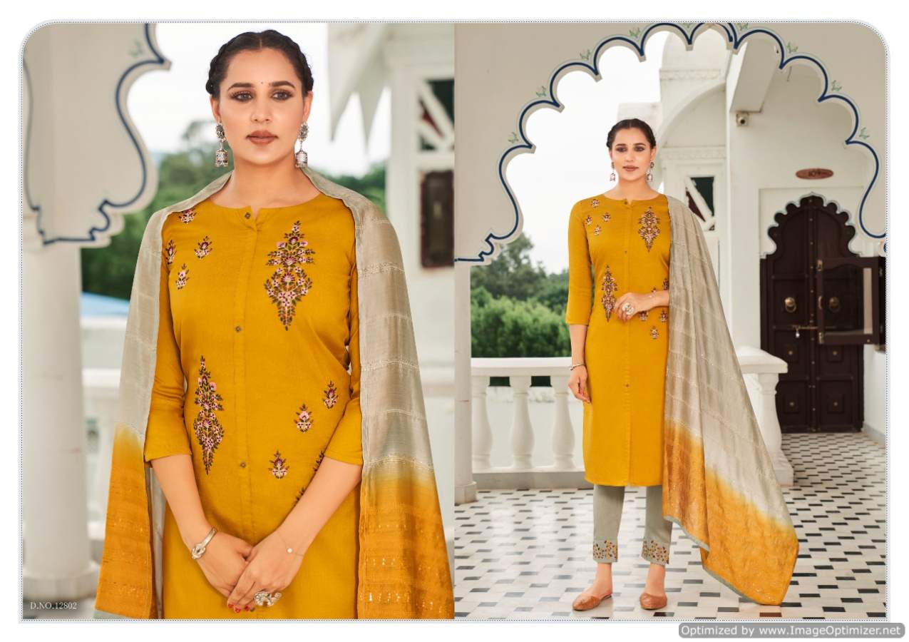 Kivi Rajwadi Festive Wear Kurti With Pant And Dupatta Catalog