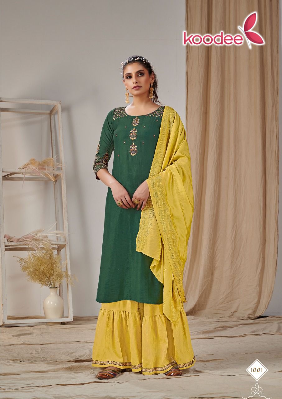 Koodee Sonpari  Vol 1 Designer Readymade   Kurti Bottom With  Duptta Catalog