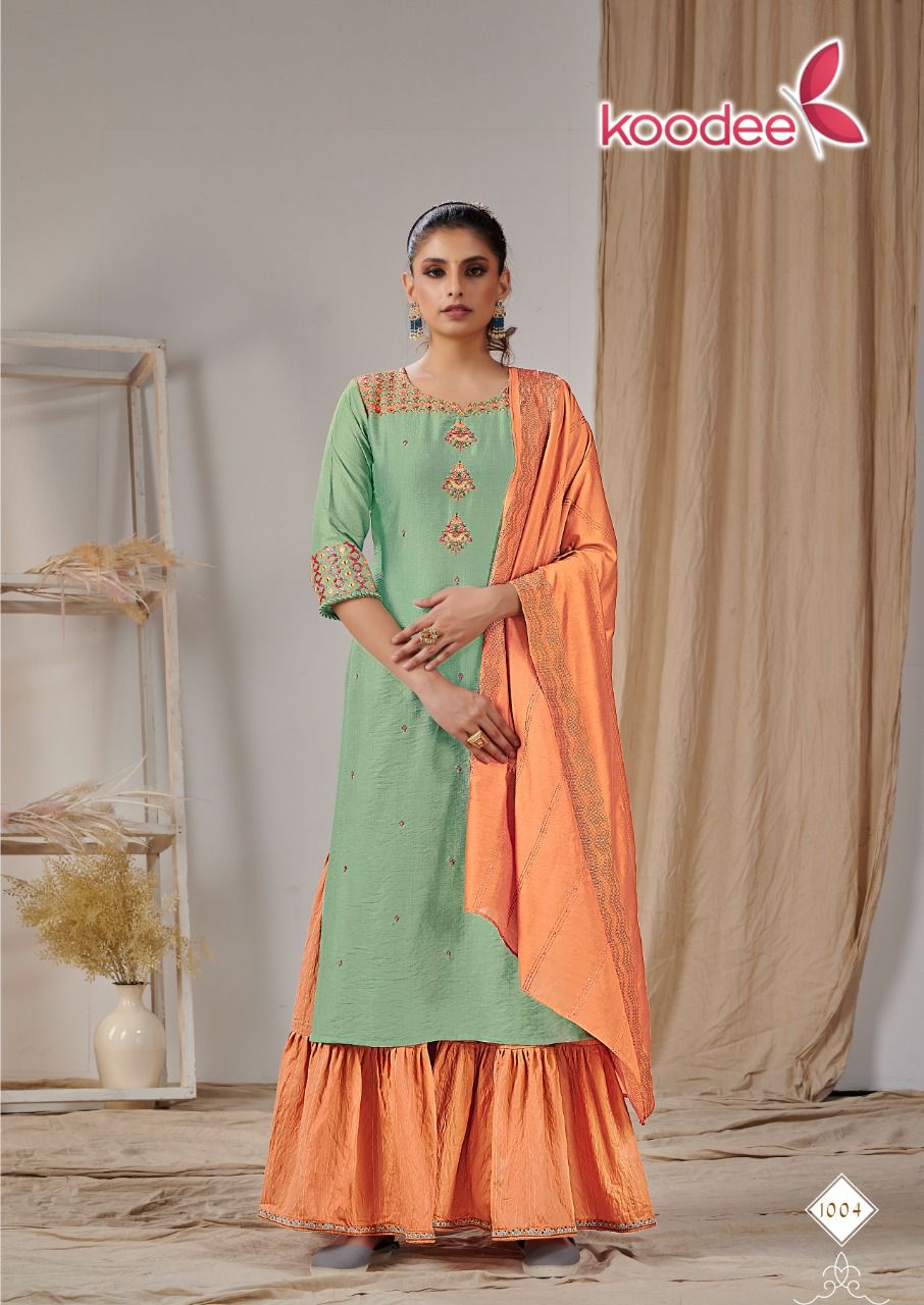 Koodee Sonpari  Vol 1 Designer Readymade   Kurti Bottom With  Duptta Catalog