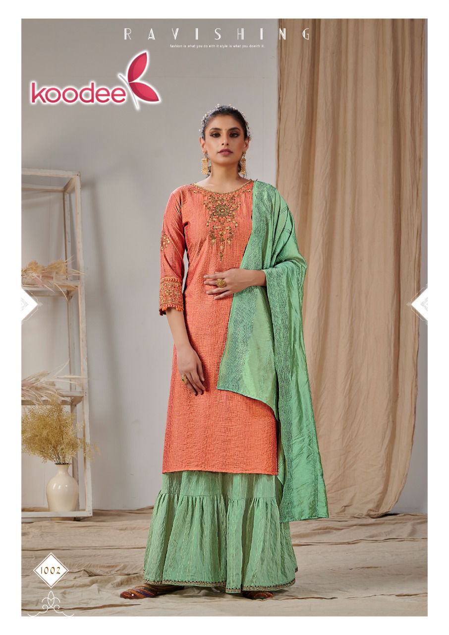 Koodee Sonpari  Vol 1 Designer Readymade   Kurti Bottom With  Duptta Catalog
