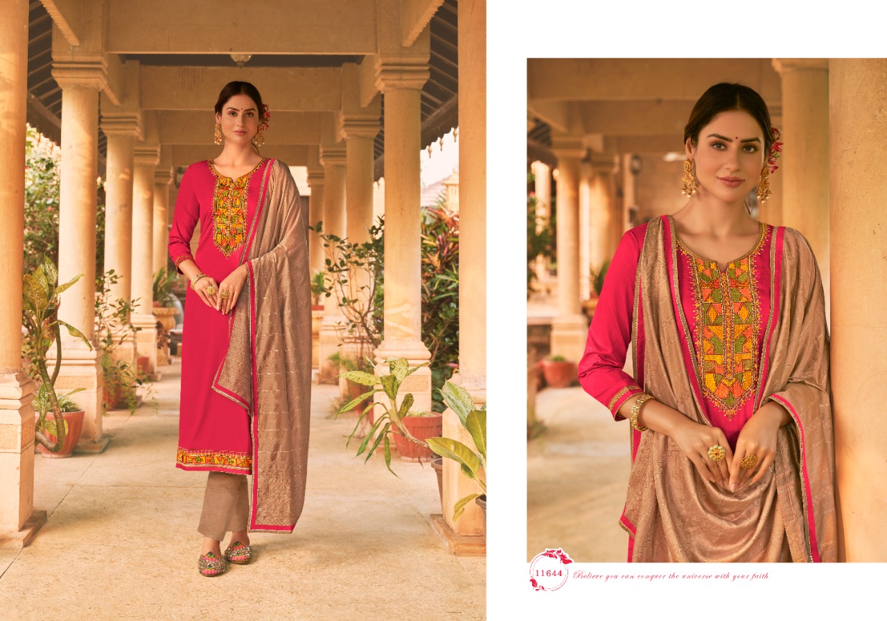 Panch Ratna Antra Silk Designer Silk Dress Material Wholesale
