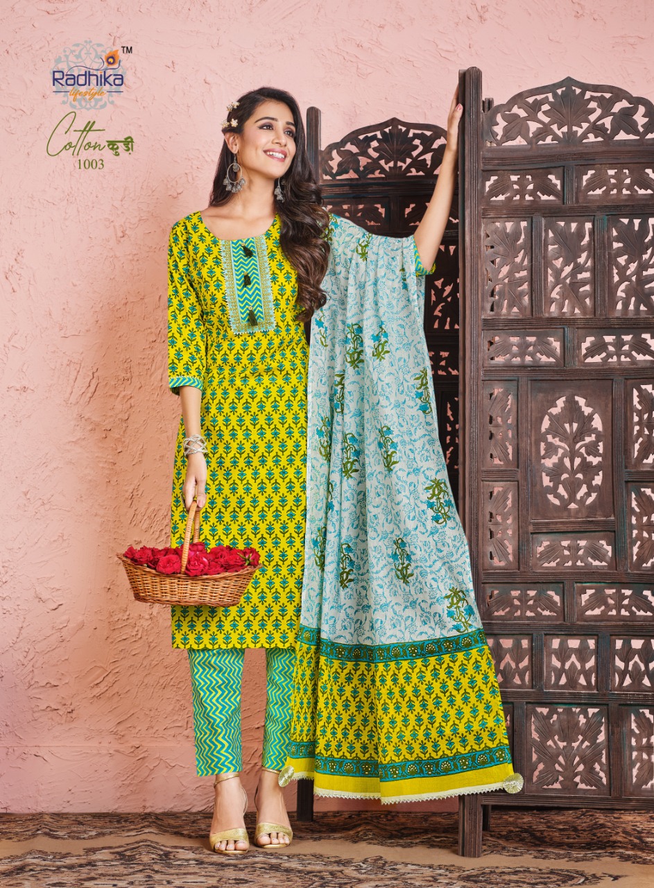 Radhika Cotton Kudi Vol 1 Pure Cotton  Readymade Casual Dress Material Catalog