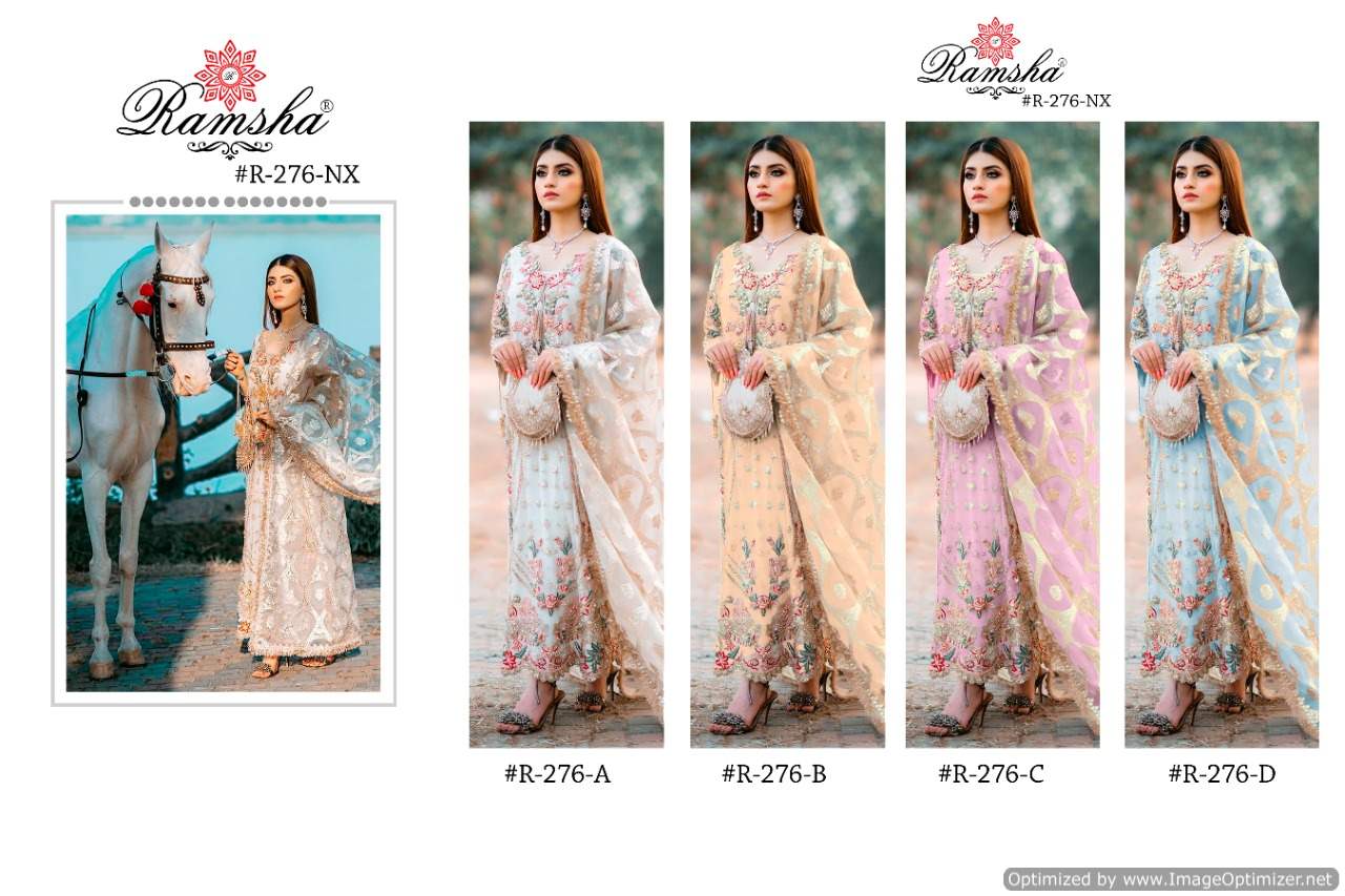 Ramsha R 276 Nx Georgette Wear Pakistani Salwar Suits Catalog