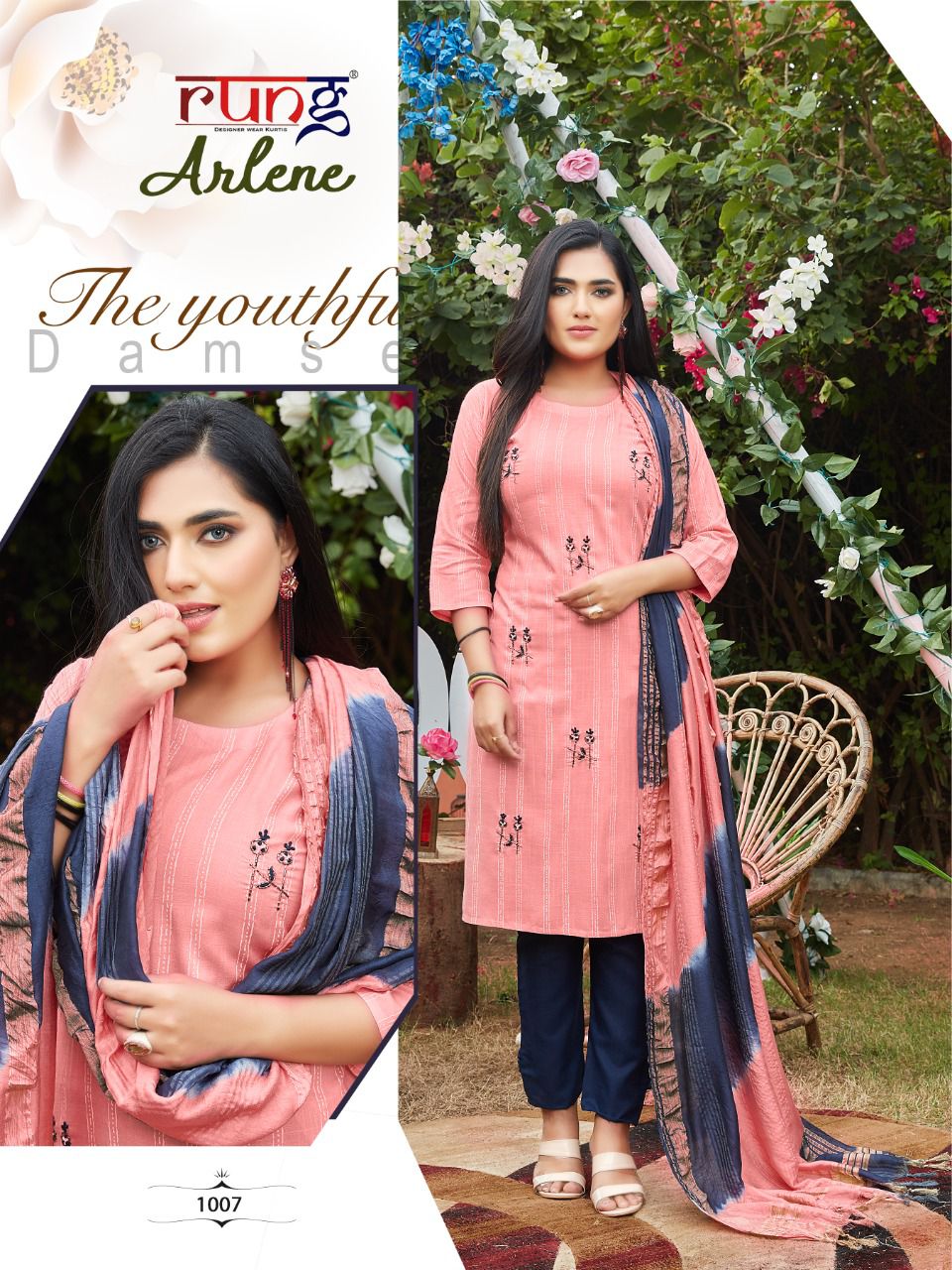 Rung Arlene  Ready Made Kurti  Bottom And Dupatta  Catalog