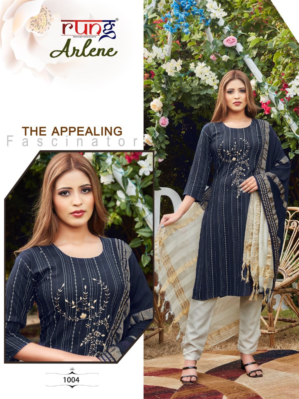 Rung Arlene  Ready Made Kurti  Bottom And Dupatta  Catalog
