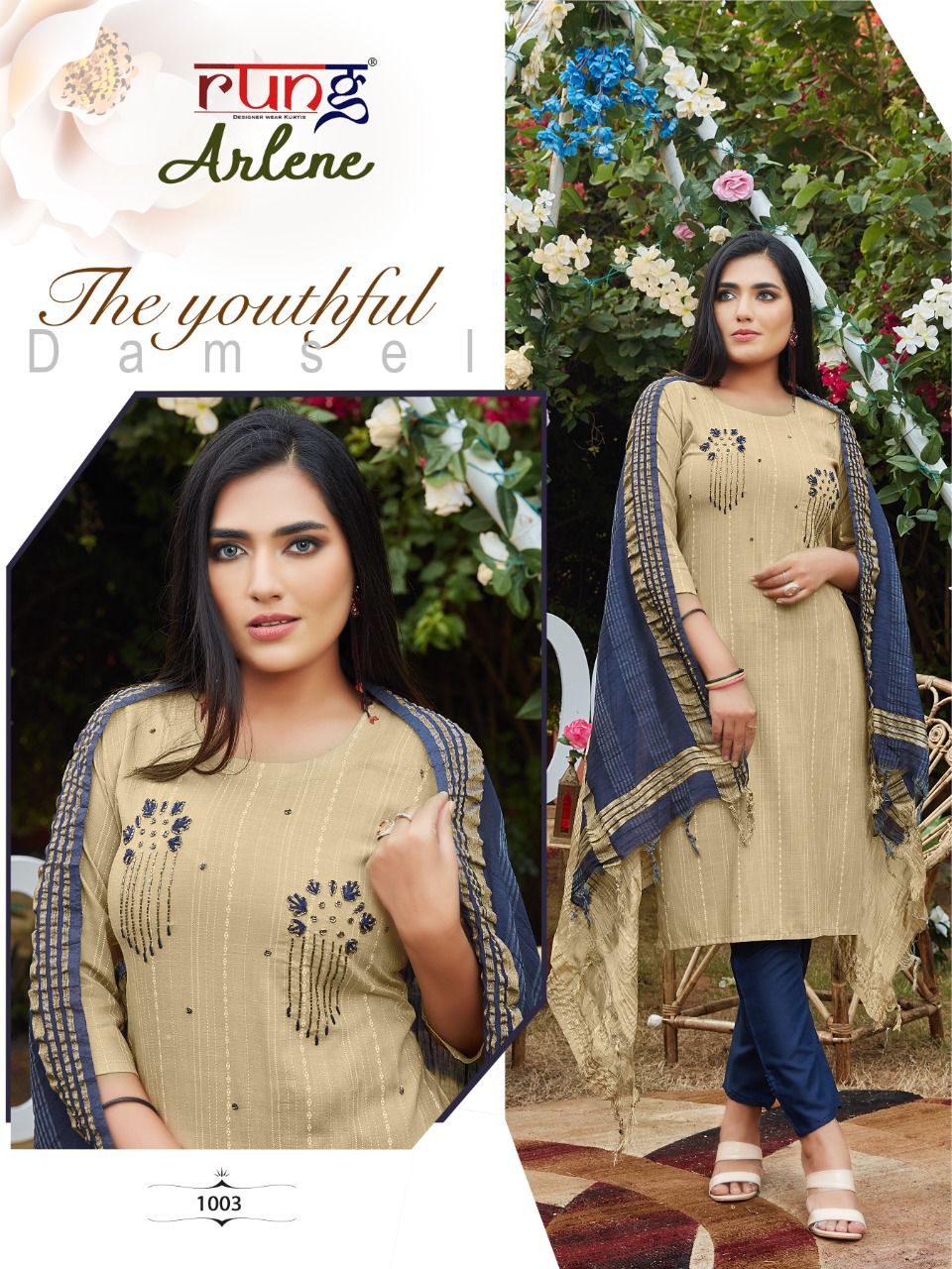 Rung Arlene  Ready Made Kurti  Bottom And Dupatta  Catalog