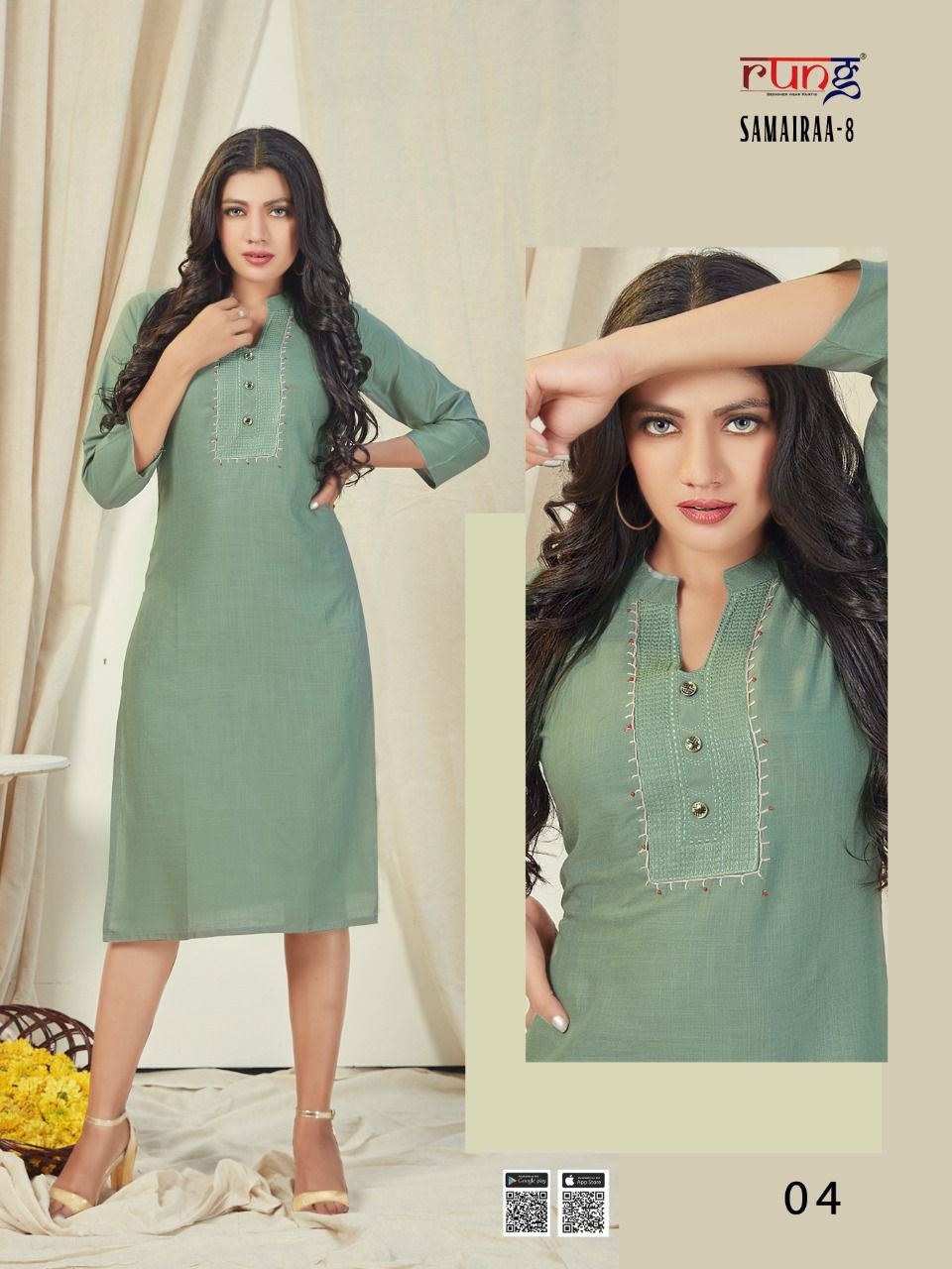 Rung Samairaa Vol  8 Fancy   Casual Wear  Designer Kurti Catalog