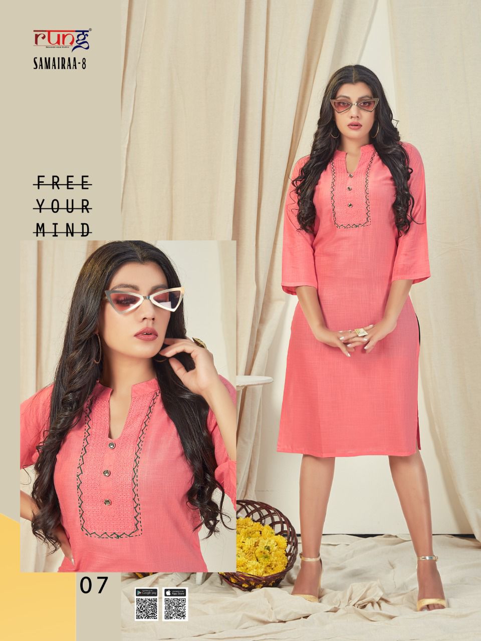 Rung Samairaa Vol  8 Fancy   Casual Wear  Designer Kurti Catalog